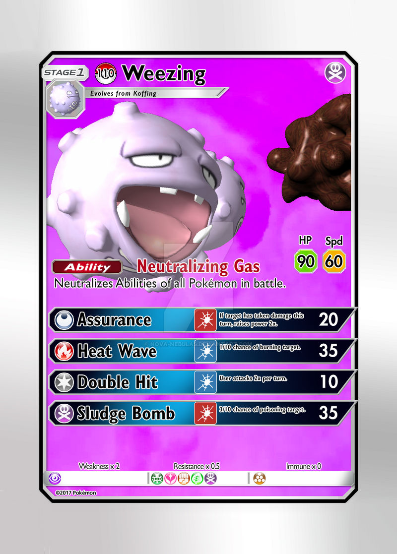 pokemon weezing card Team Rocket's IR - Destined Rivals 199/182 Psychic Ability Detention Gas As long as this Pokmon is your Active Pokmon Custom Pokmon Card Steampunk Weezing