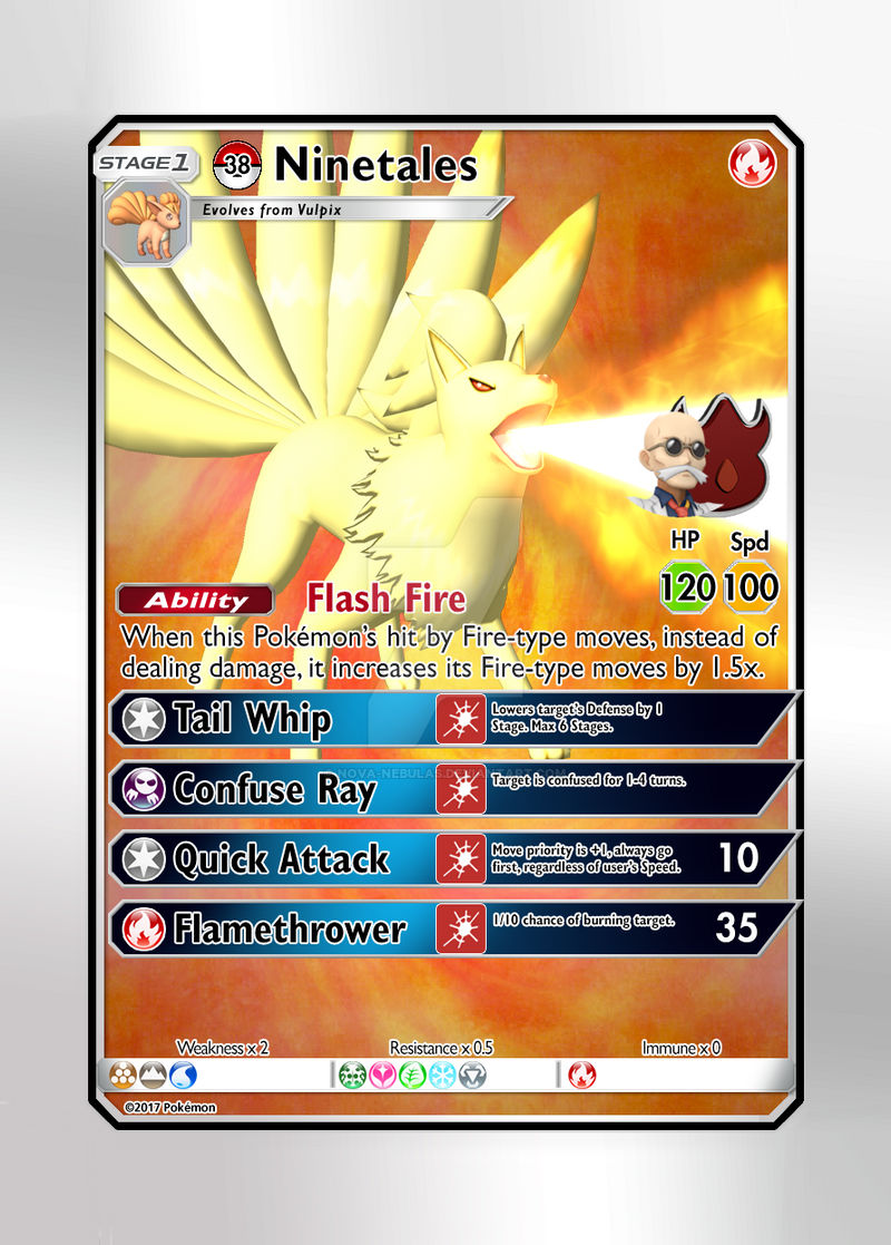 Pokemon Card - #038 Blaine's Ninetales by Nova-Nebulas on DeviantArt Pokemon Card - #038 Blaine's Ninetales by Nova-Nebulas on DeviantArt