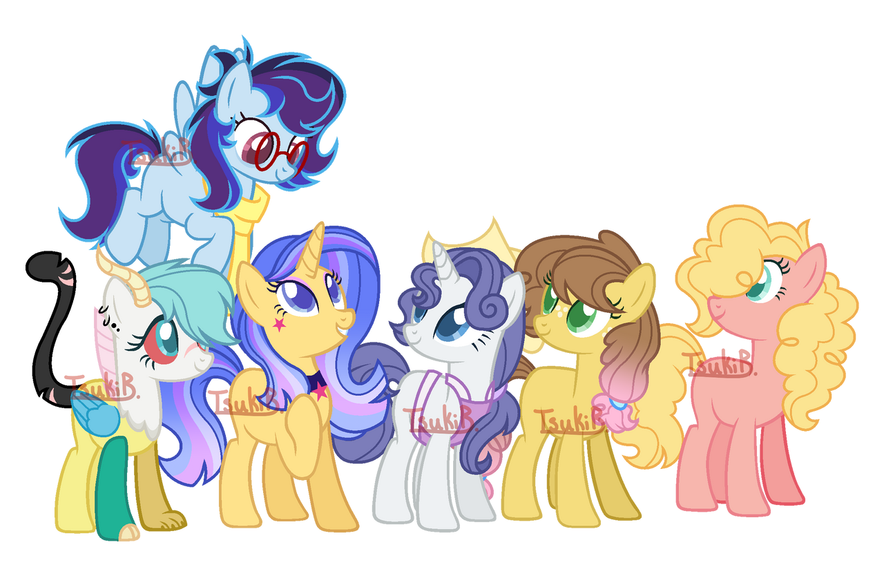 Common Ships Mane 6 Adopts(4/6 OPEN) by Tsukikage-Bloodrage on DeviantArt