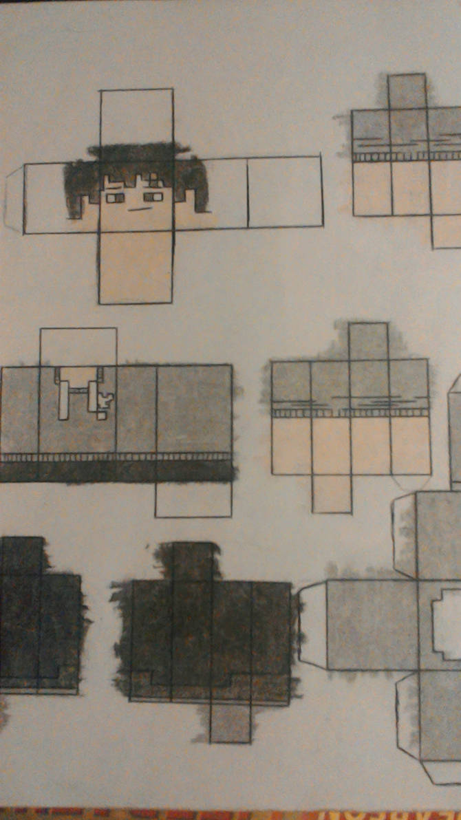 Paper Minecraft Deviantart My friend as a Minecraft papercraft by ZimakuMaozan on DeviantArt