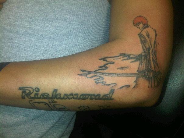 Zangetsu Bleach Tattoo Elegant Arts Tattoo Zangetsu Bleach Tattoo Elegant Arts Tattoo