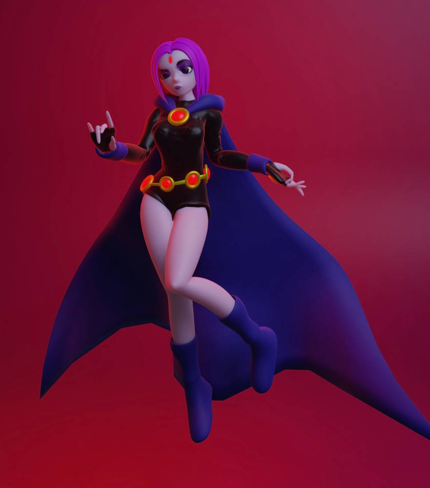 Raven Character R3 Raven 3D artwork by bearhow on DeviantArt