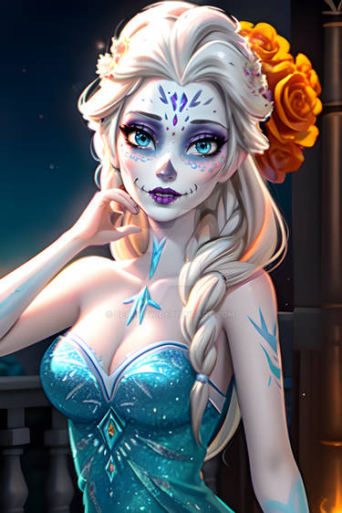 Elsa Dia de los muertos 002