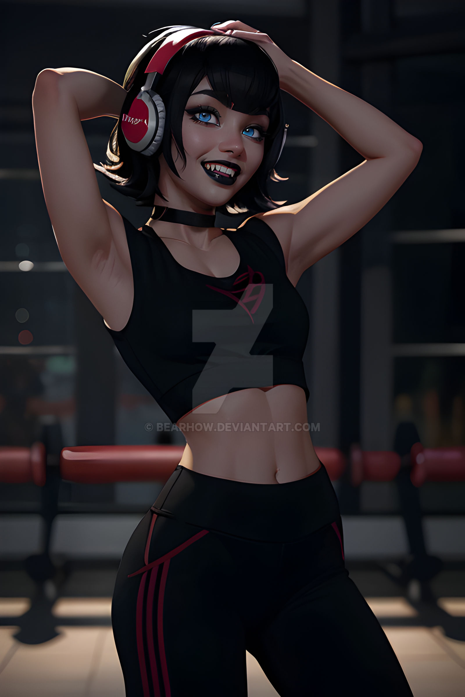 Mavis Buff Mavis at the Gym 002 by bearhow on DeviantArt