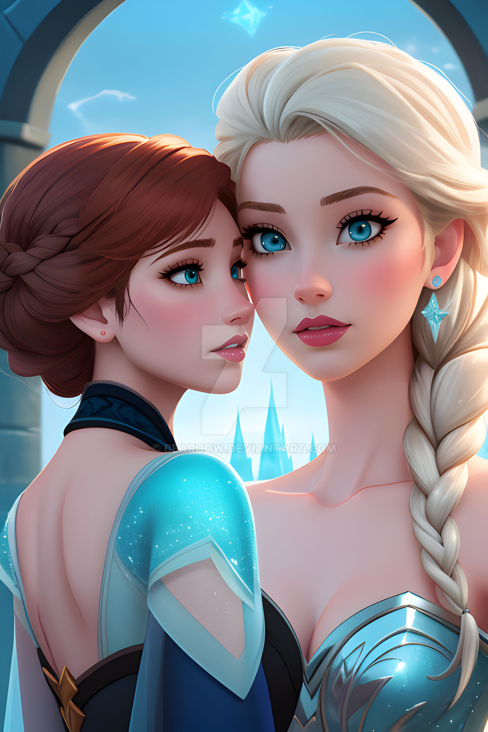 Anna and Elsa 002 by bearhow on DeviantArt