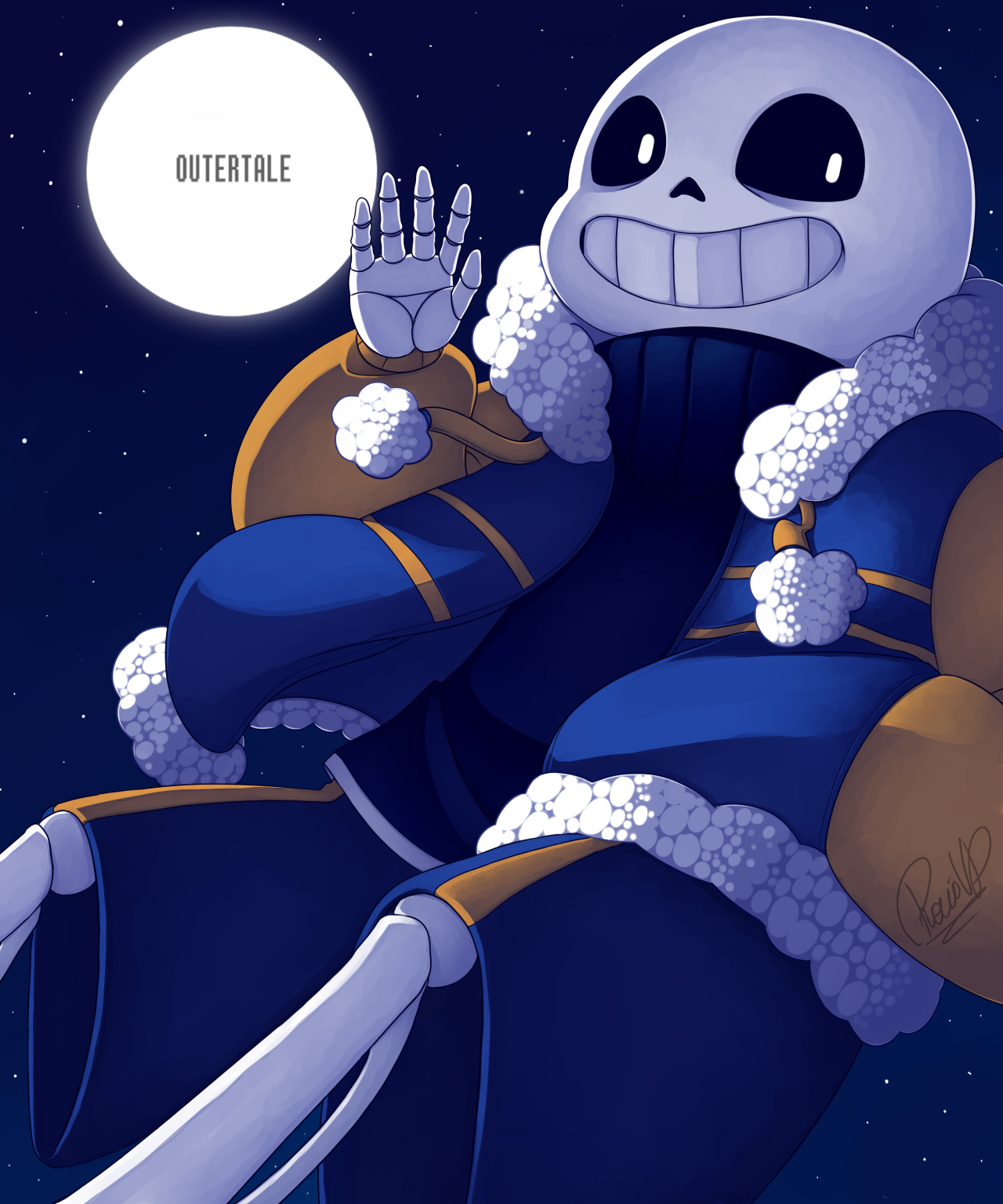 Outertale Sans] Glittering Stars by Neko-Priestess327.deviantart