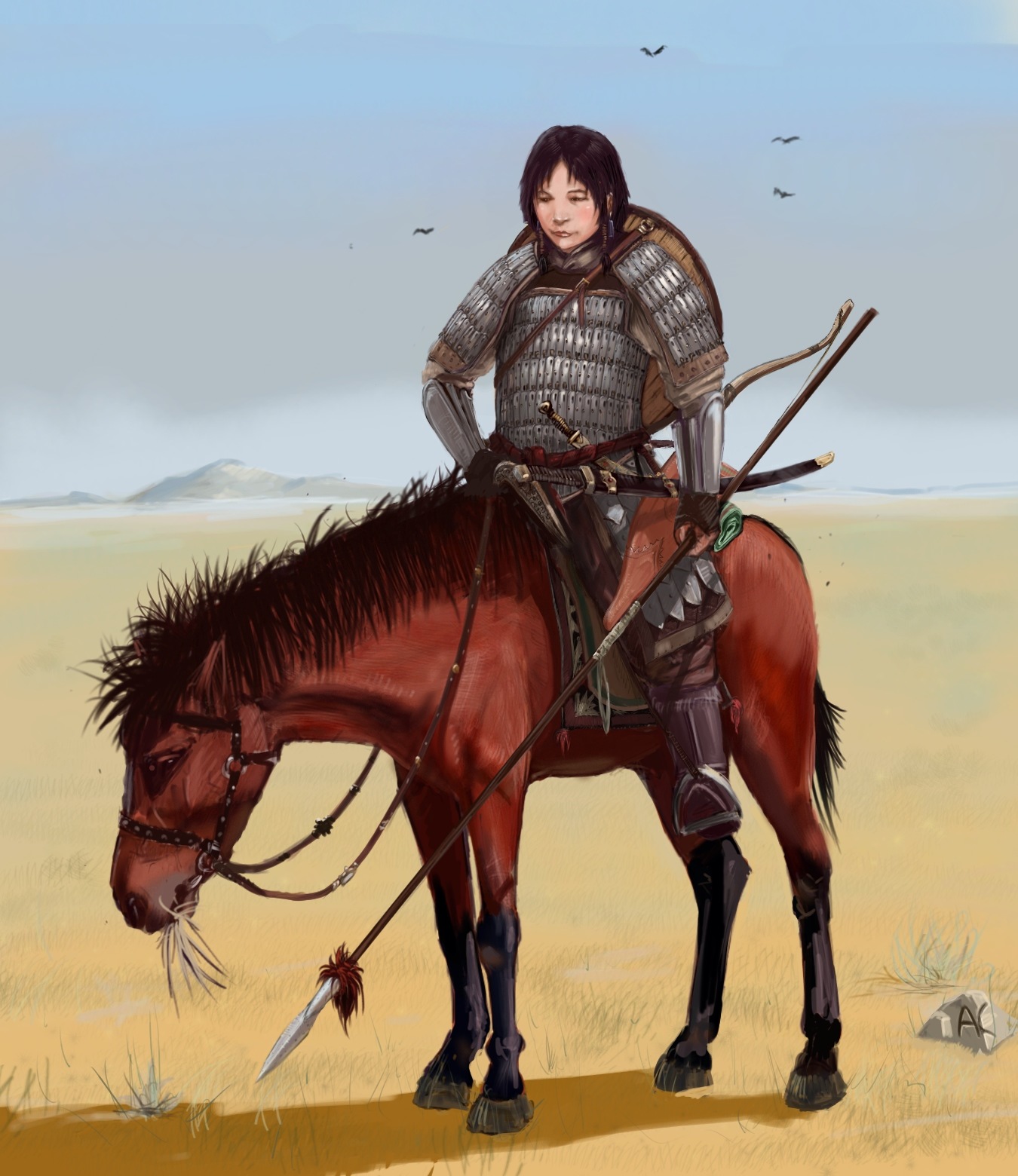 Mongol woman-warrior