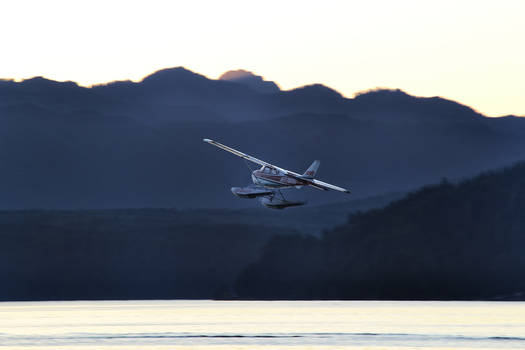 Flying into the Sunset