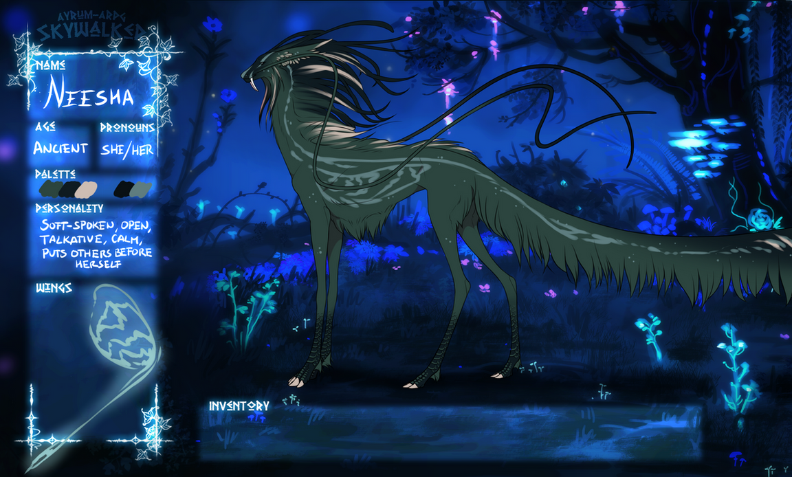 NPC - Neesha Registration sheet by Ayrumpedia on DeviantArt