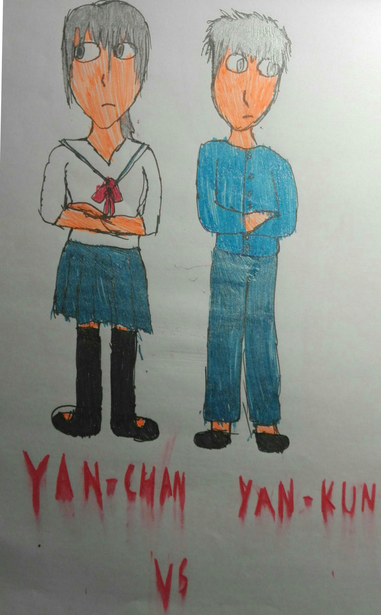 Yandere-chan vs Yandere-kun by tHeuMbRisTuDiO on DeviantArt