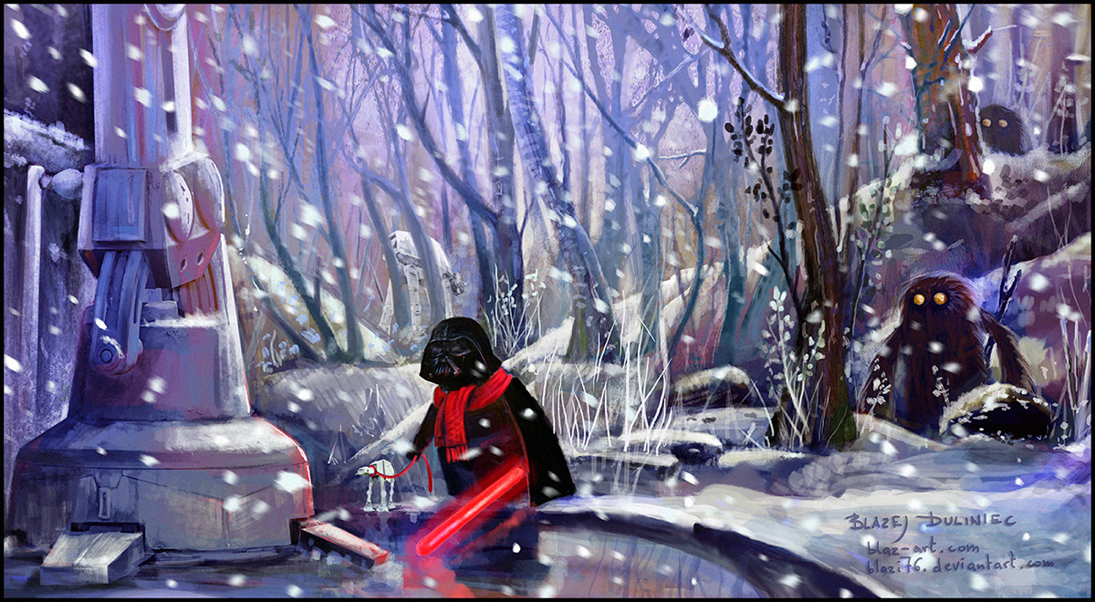 Darth Vader on a walk