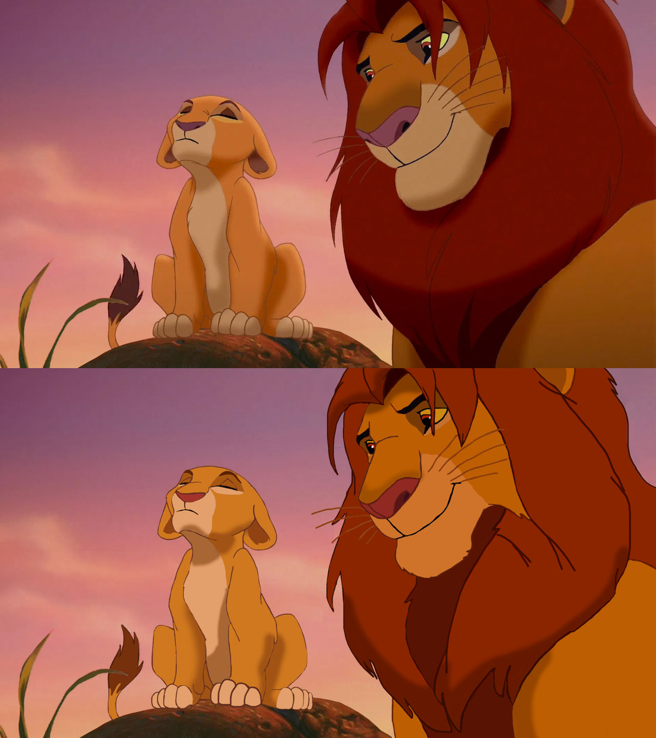 Simba's Realization Simba's Pride Redraw by Hyzenthlay-Rose on DeviantArt