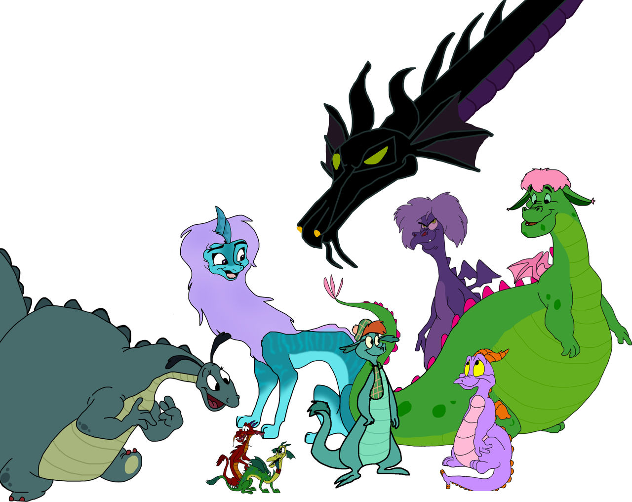 Disney Dragons (Updated) by Hyzenthlay-Rose on DeviantArt