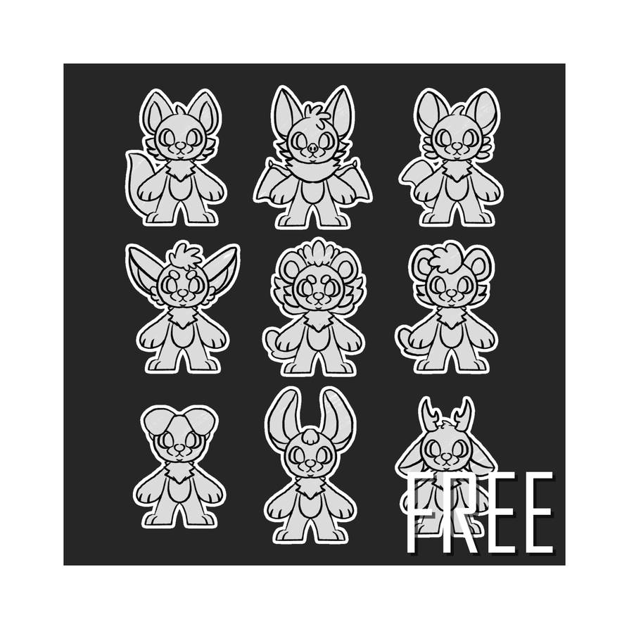 F2U Chibi Furry Base by AcerolaHWQ on DeviantArt