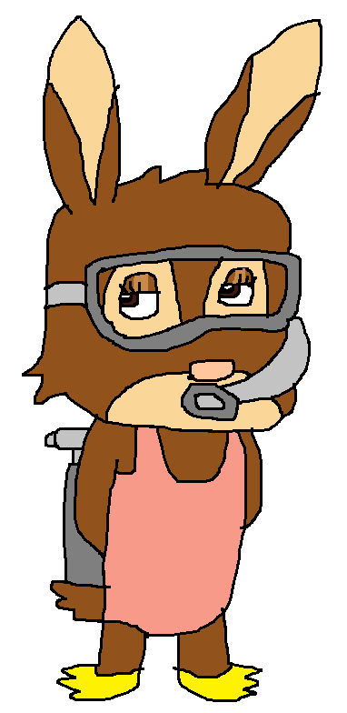 Cadbury Caramel Bunny in Scuba Gear by Fragglenut on DeviantArt