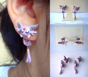 Clinging Espeon Earrings