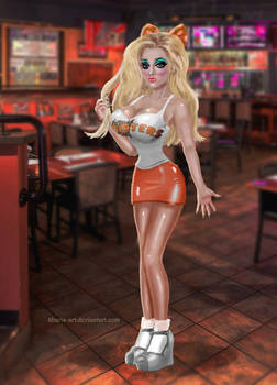 Chloe's New Job at Hooters