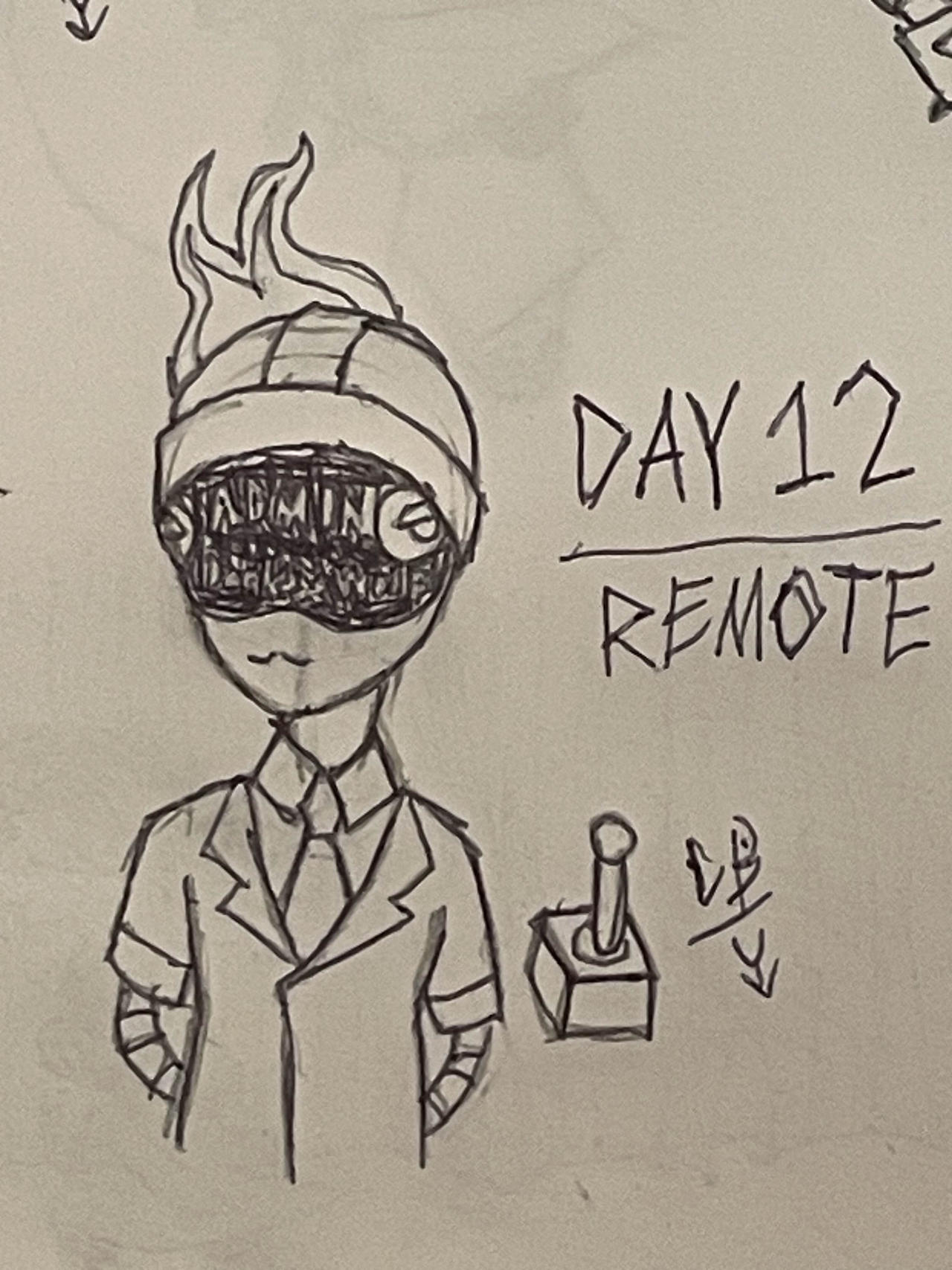 Inktober 2024: Day 12 Remote