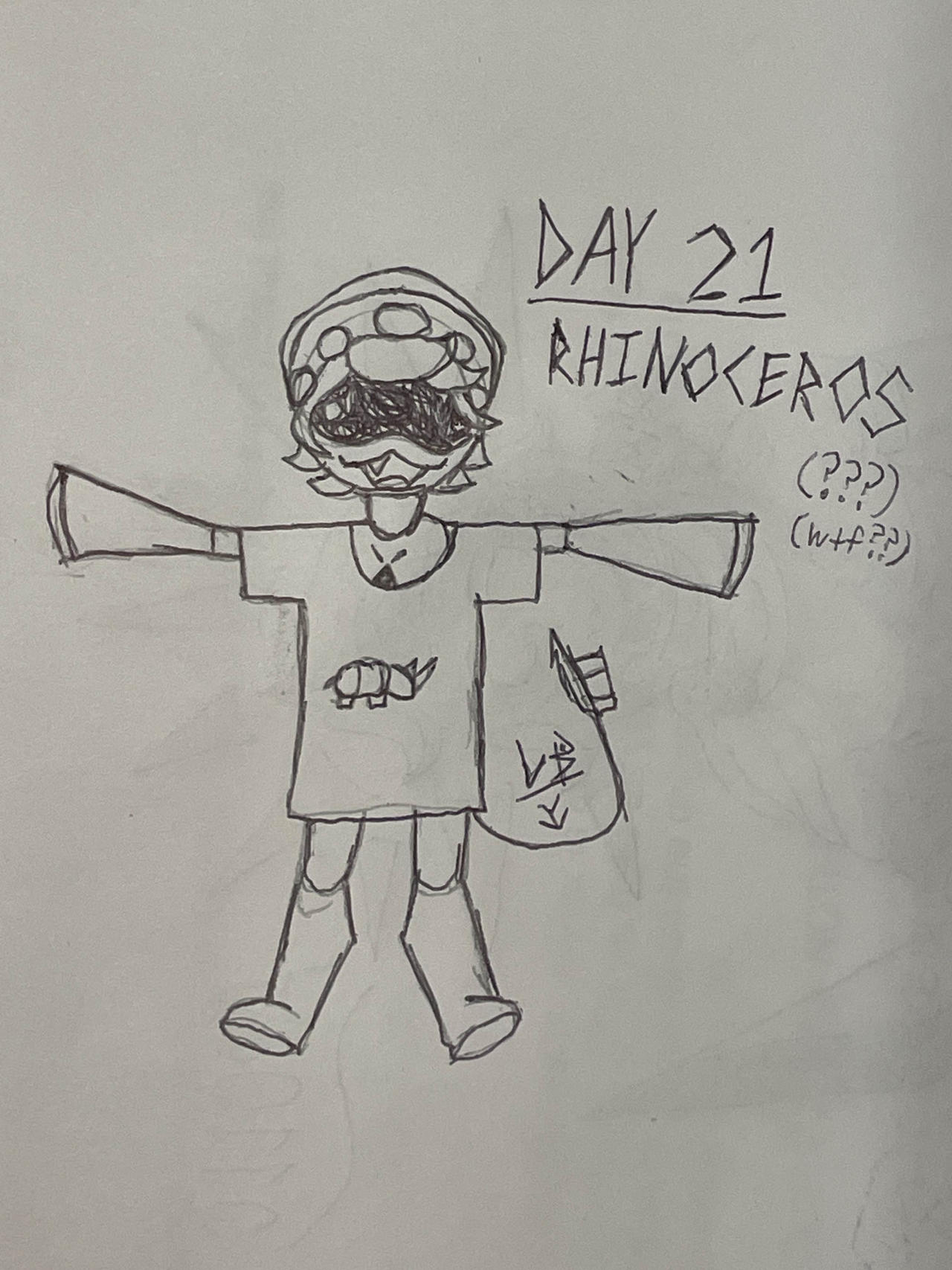 Inktober 2024: Day 21 Rhinoceros