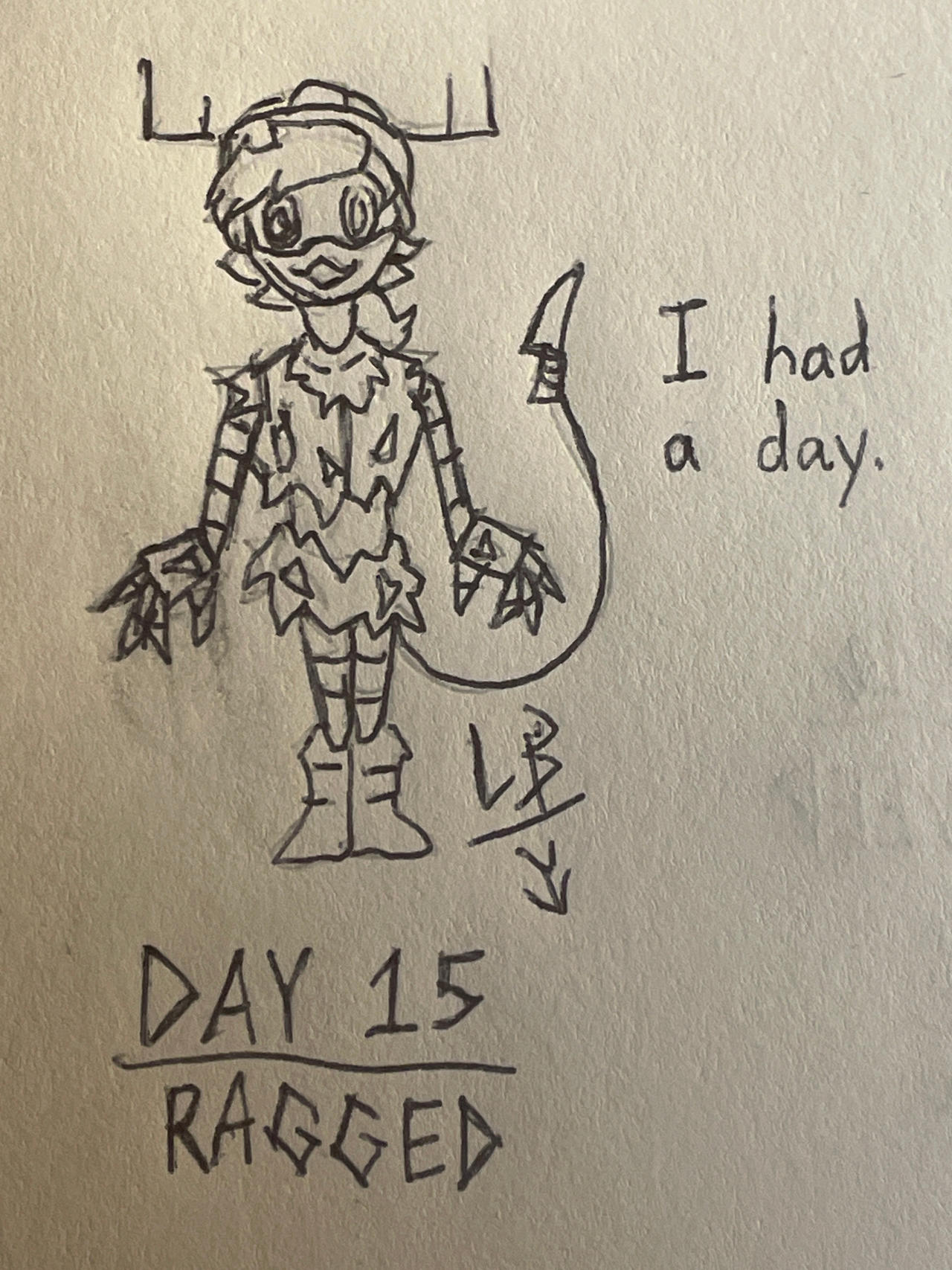 Inktober 2025: Day 15 Ragged