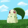 Chikorita in the meadow