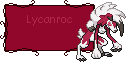 Lycanroc midnight form fan stamp