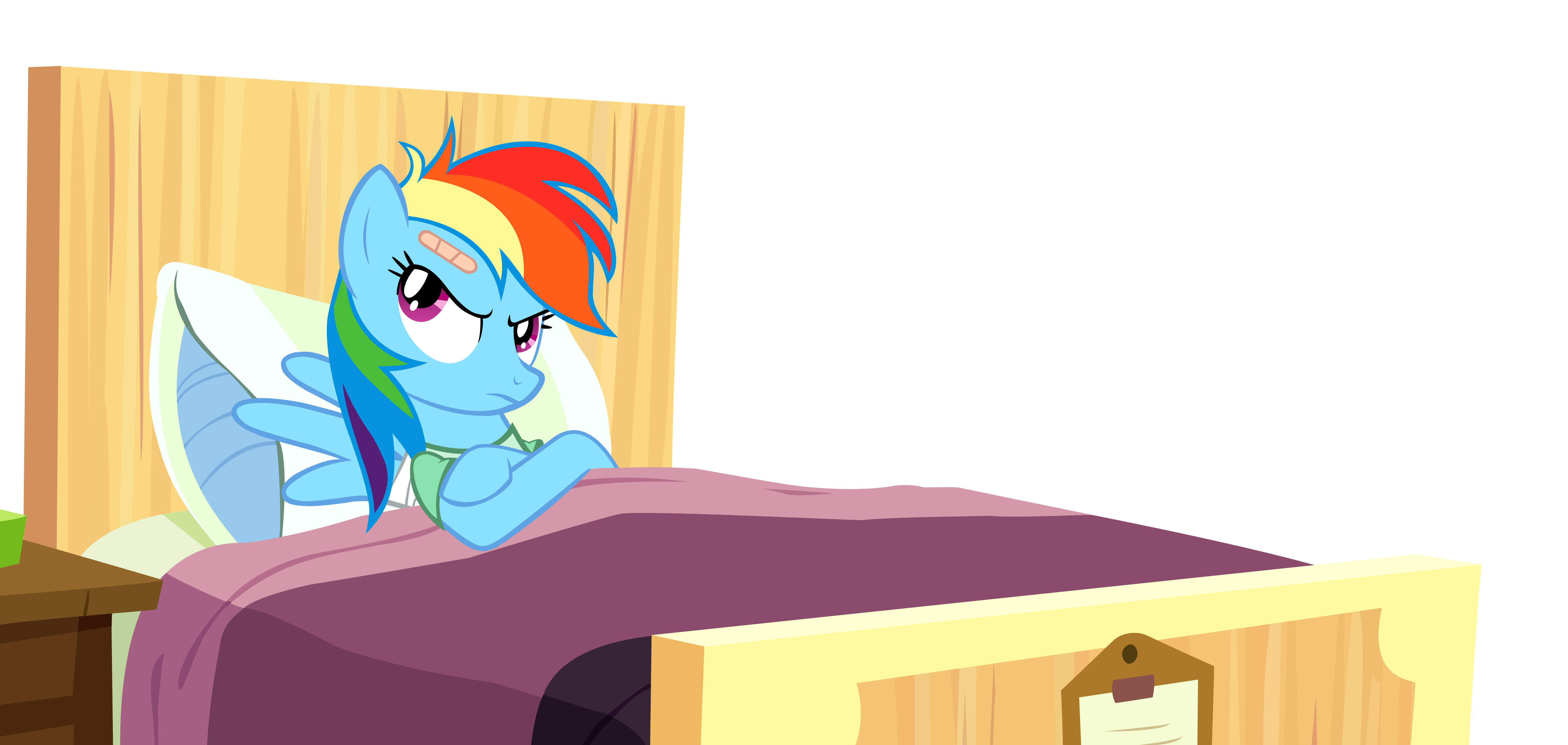 Rainbow Dash pouting