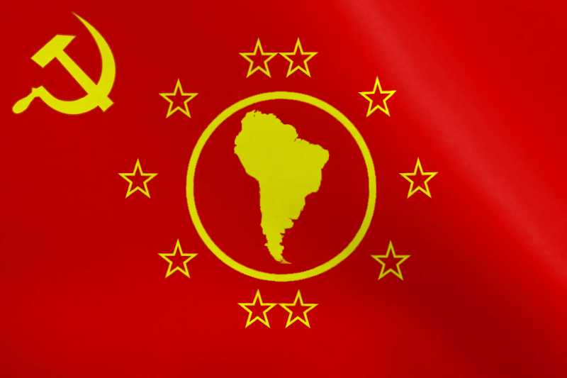 Flag of Communist S. America