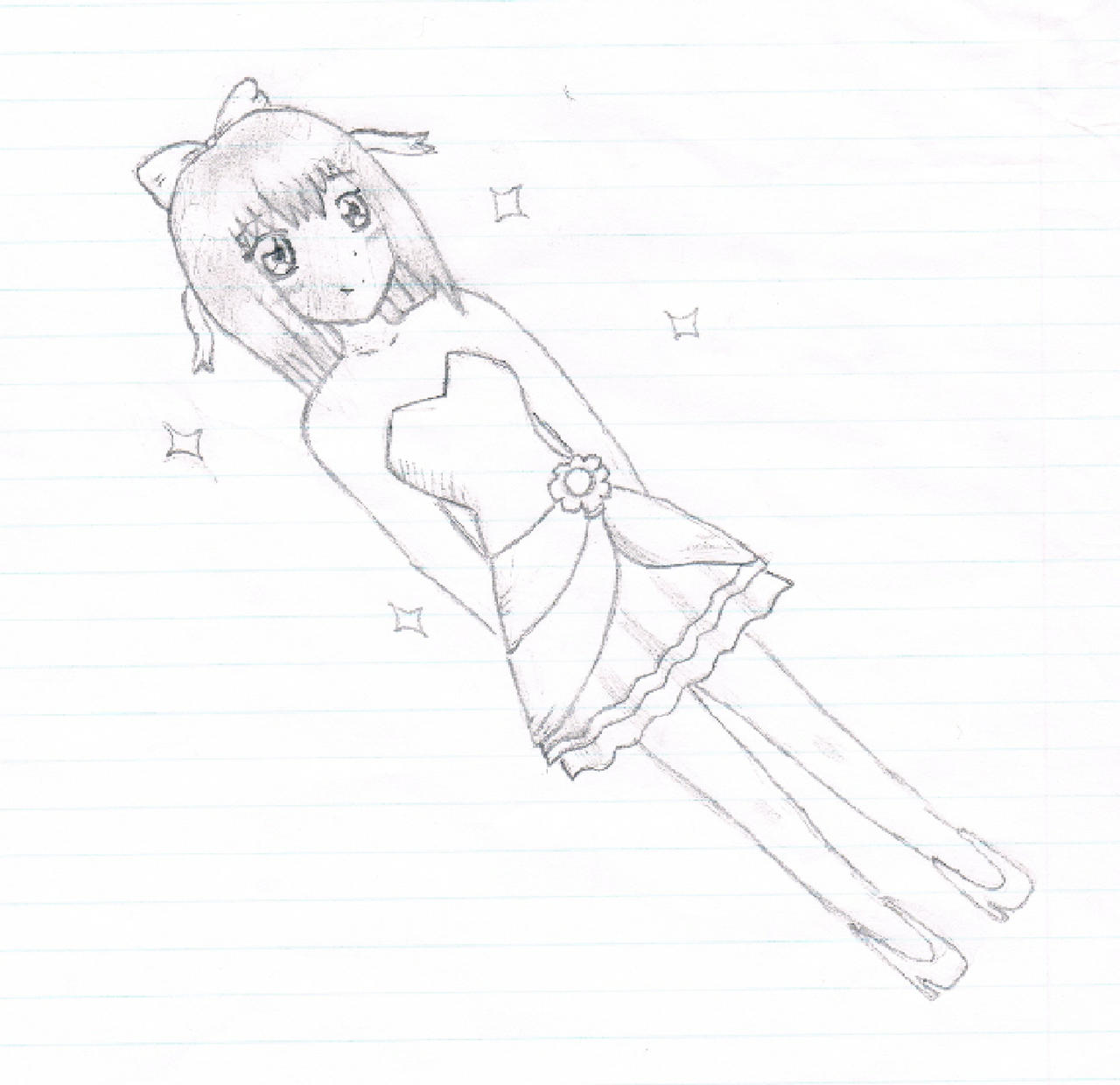 Anime Girl Mini Dress Sketch by katerocknroll on DeviantArt Anime Girl Mini Dress Sketch by katerocknroll on DeviantArt