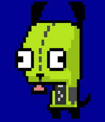 8bit Invader Zim Gir