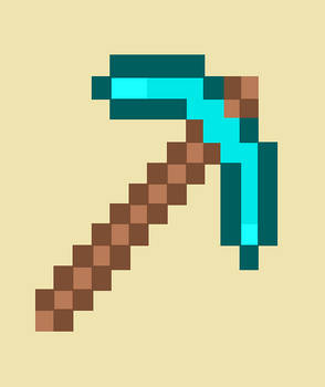 8bit Minecraft Pickaxe