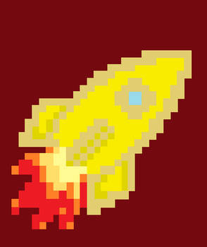 8bit Sunset Middle School Rocket