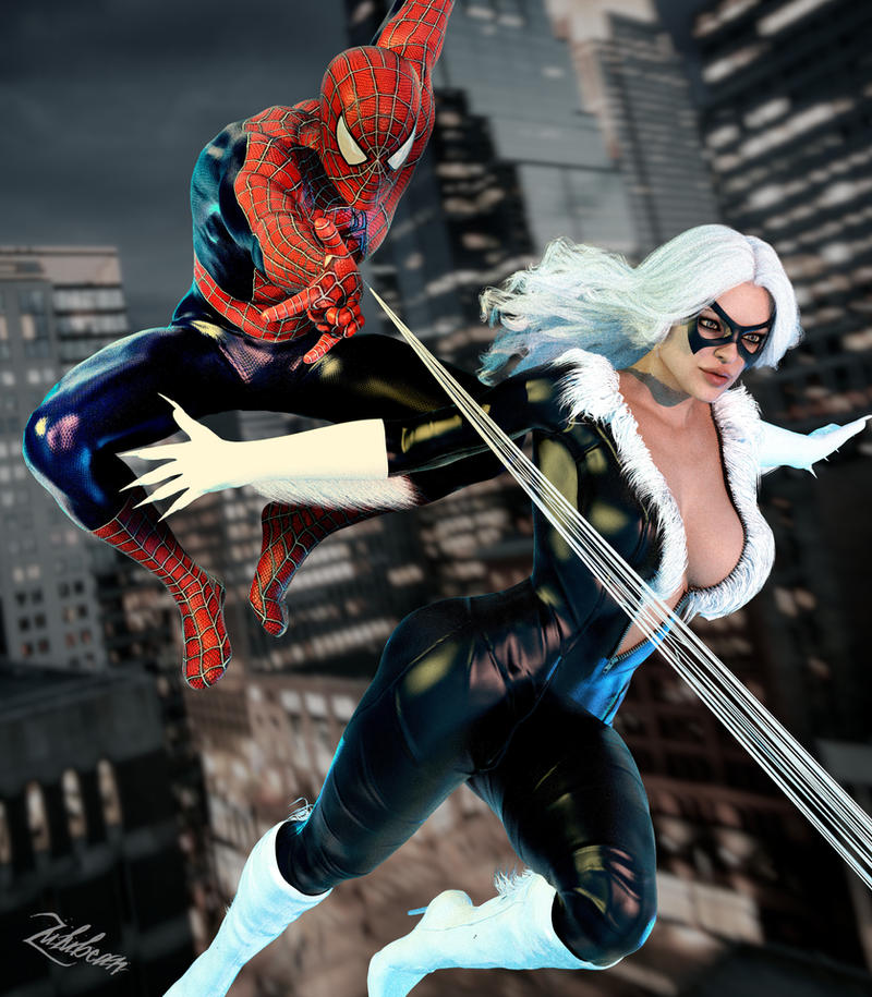 Spider Man Black Cat By Zulubean On DeviantArt spider-man-black-cat-by-zulubean-on-deviantart