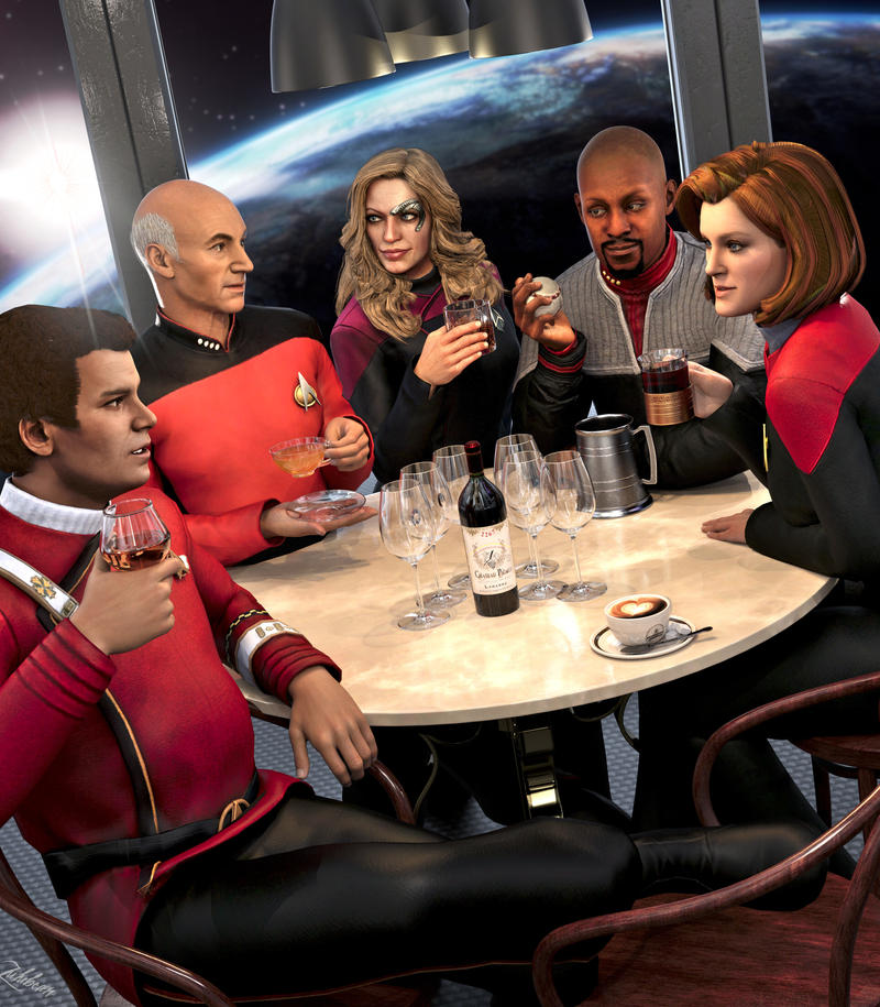 Star Trek // The Captain's Table by Zulubean on DeviantArt