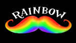 Rainbow Mustache Logo by SybilThorn