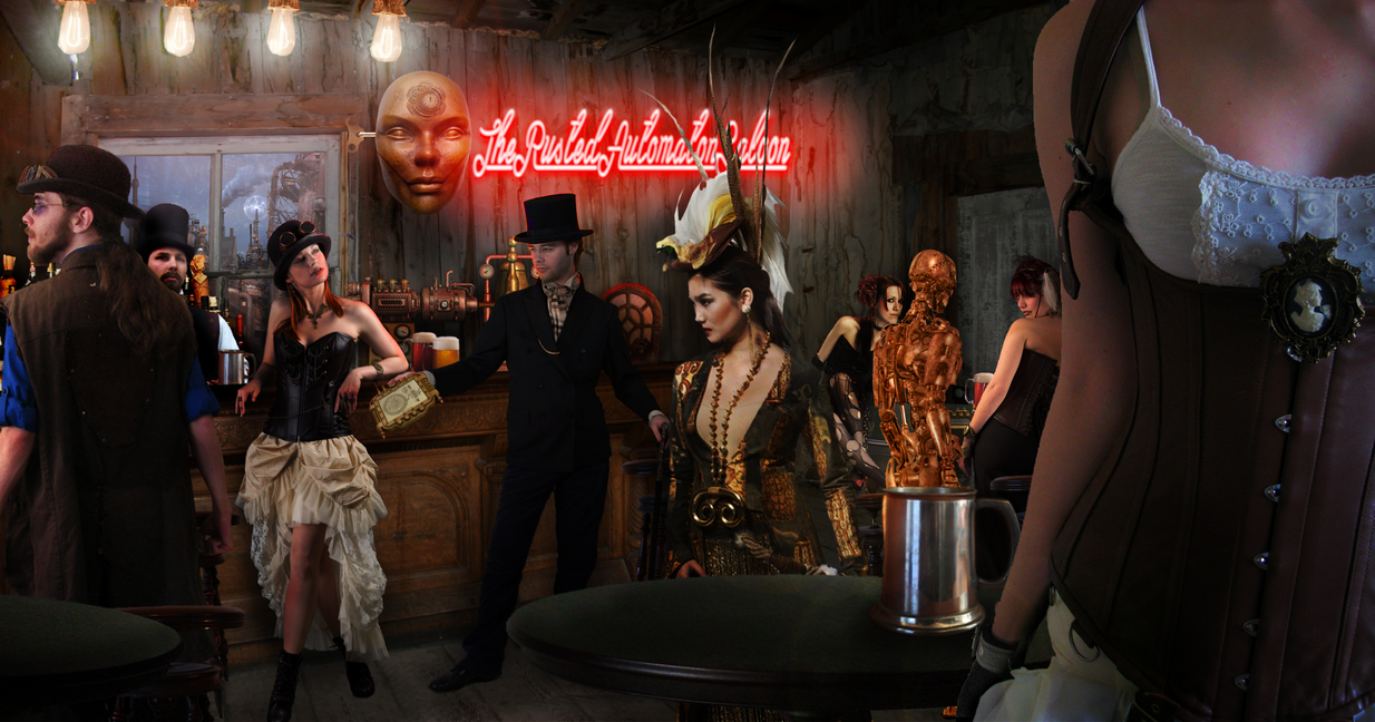The Rusted Automaton Saloon by SybilThorn The Rusted Automaton Saloon by SybilThorn