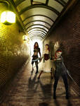 Secret Tunnels - a Red Warriors illustration by SybilThorn