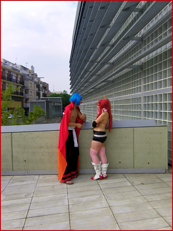 Kamina and Yoko - Talking -