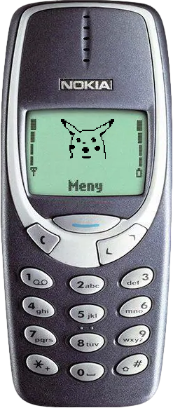 nokia 3310 surprised pikachu screen saver mockup by jonis221 on deviantart