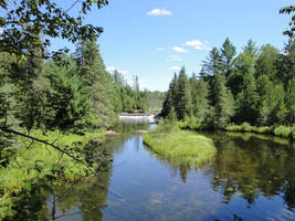 Nature's Waterfall from aRiver