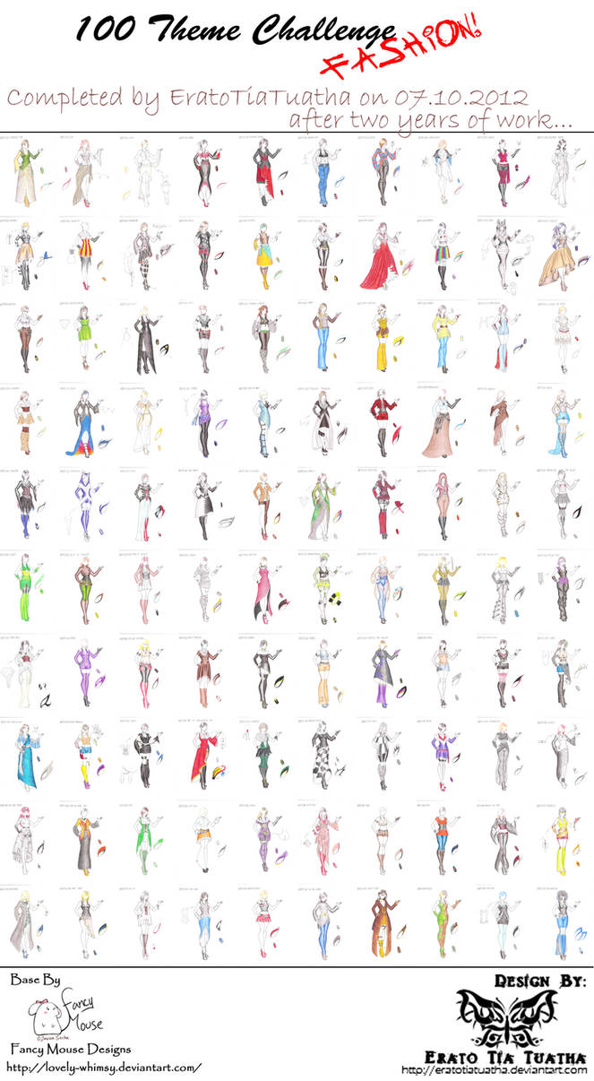 COMPLETE 100 Theme Challenge - FASHION by EratoTiaTuatha
