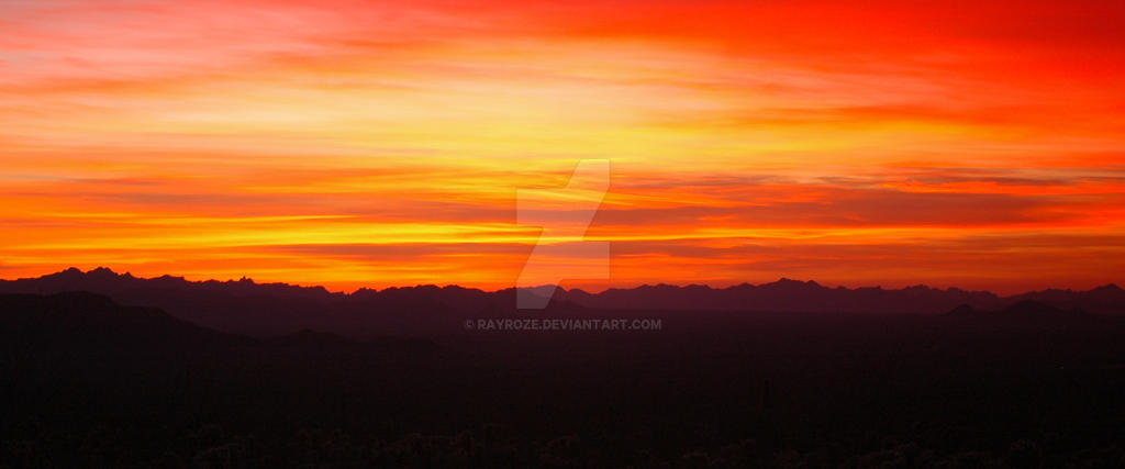 Arizona Sunset Panorama