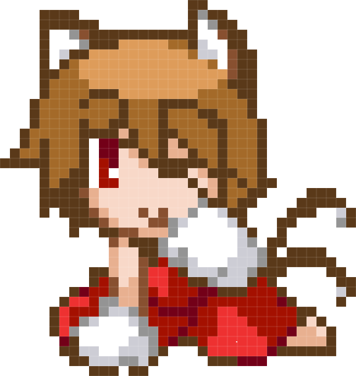 Anime Girl: Pixel Art #2 by ChevuyFur on DeviantArt