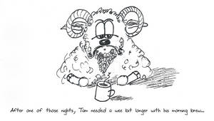 Inktober Day 11 Sheep doodle