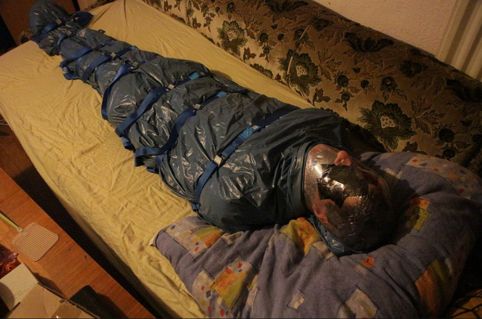 sleeping in a pvc tarpaulin by Maskedboy89 on DeviantArt