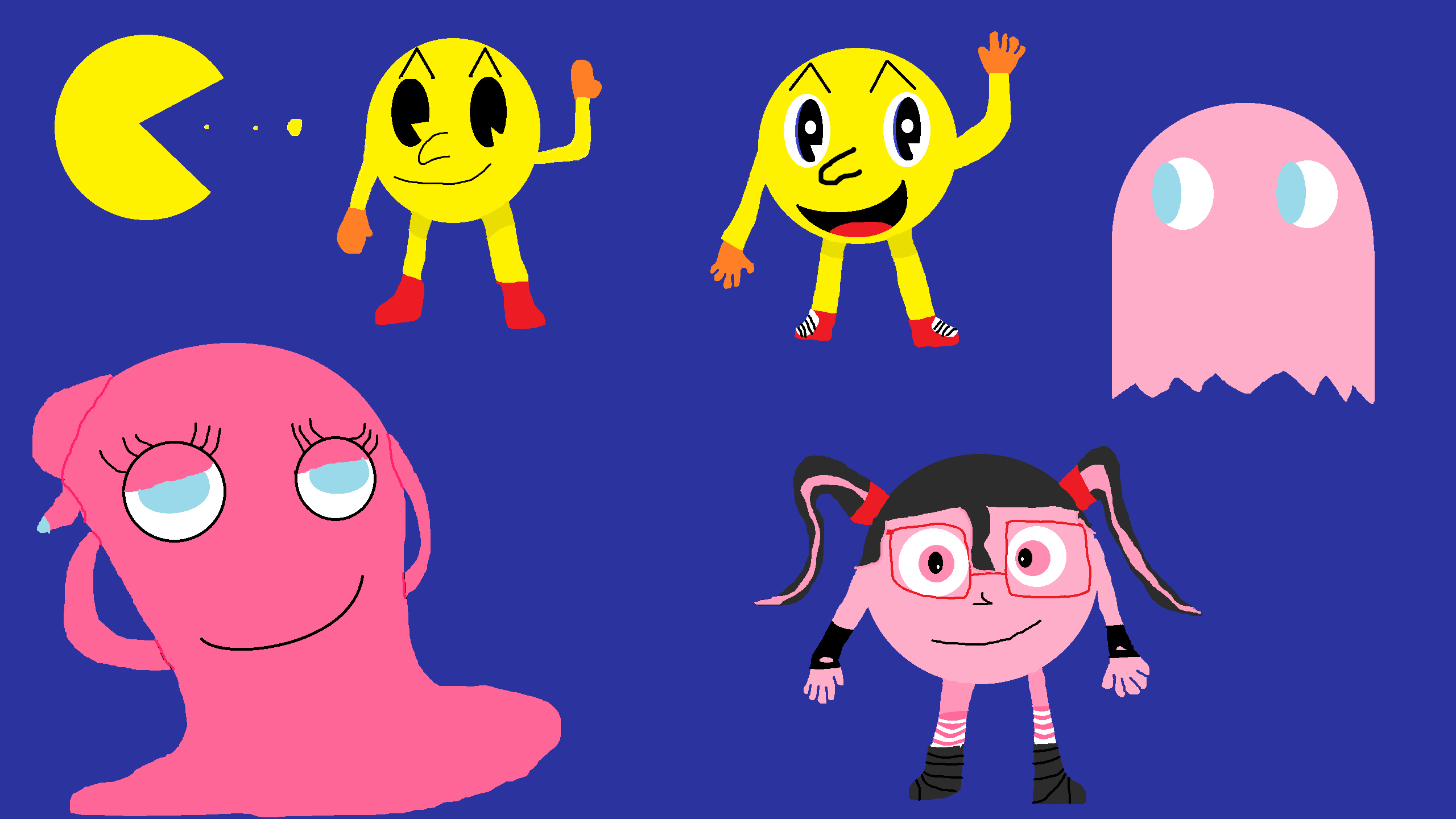 Pacverse Deviantart Pac-Man Fan-Art by LeScarletSinger on DeviantArt