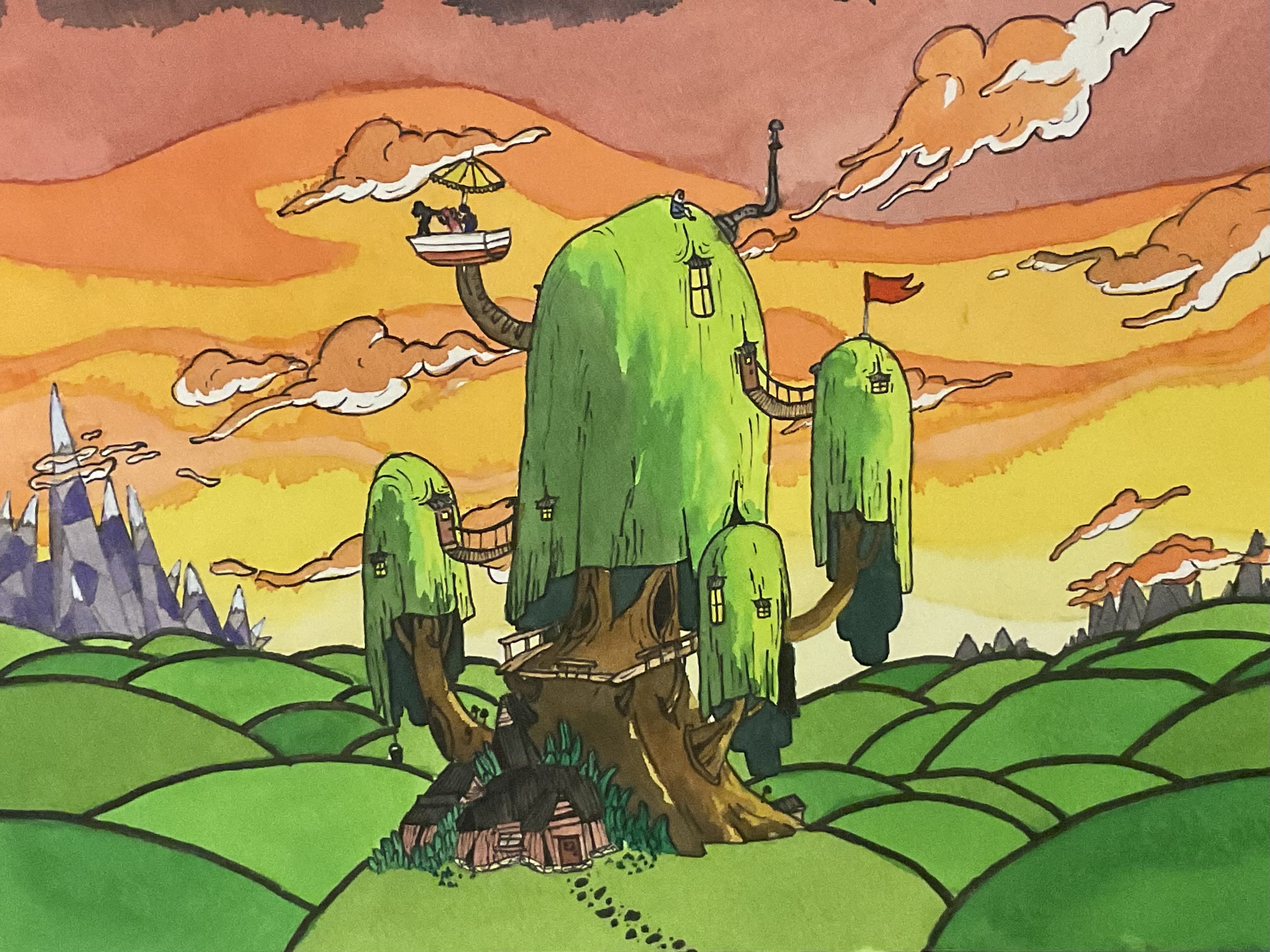 Finns treehouse by Engelvis on DeviantArt