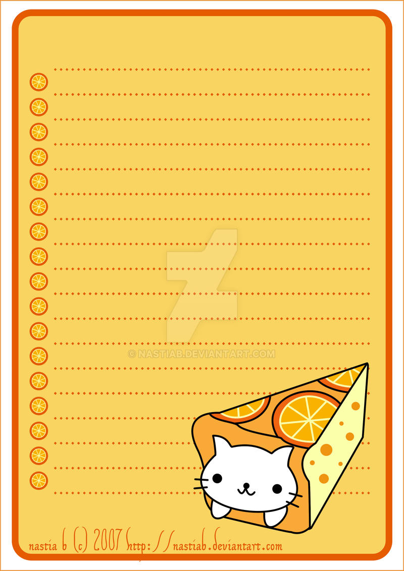 Nyanko Orange Cake