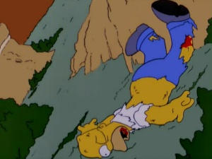 The Simpsons Behind the Laughter homer injured by goldsilverbronzekid