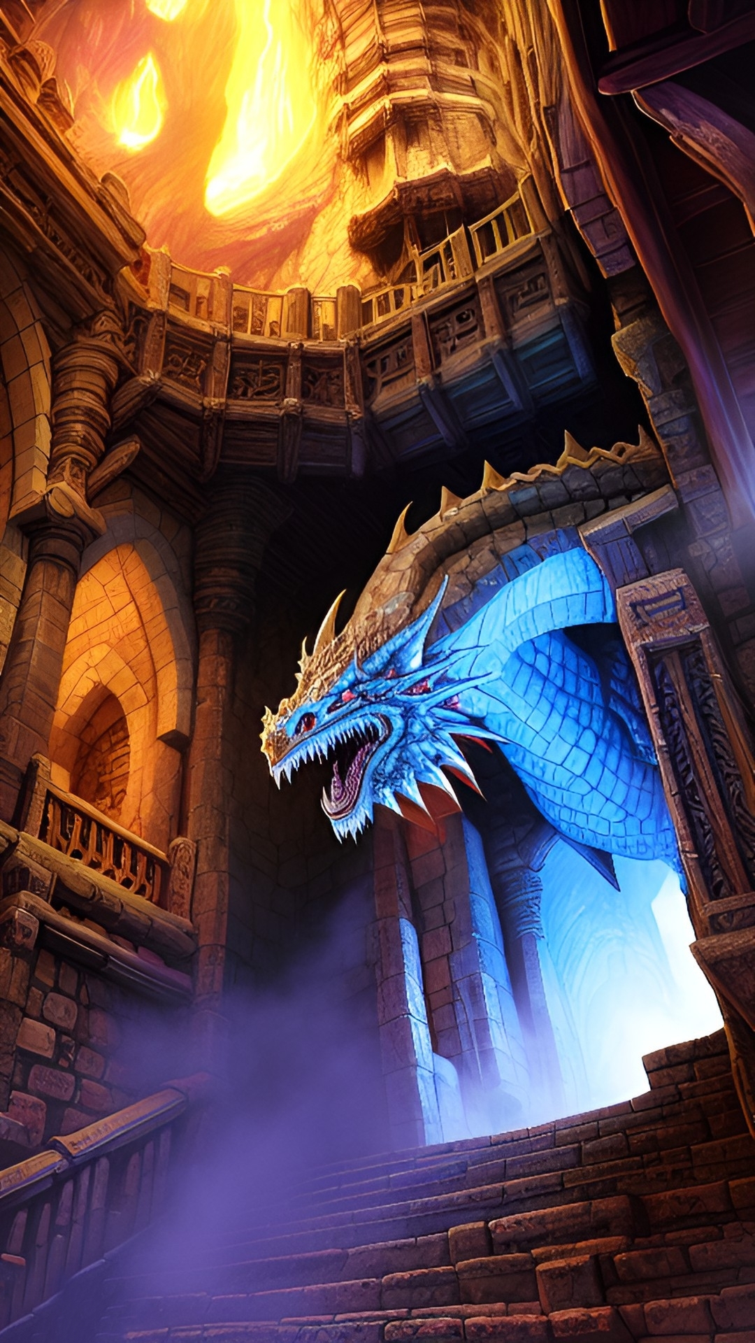 Dragon Setting Dragon - Fantasy scenery by Niolam on DeviantArt